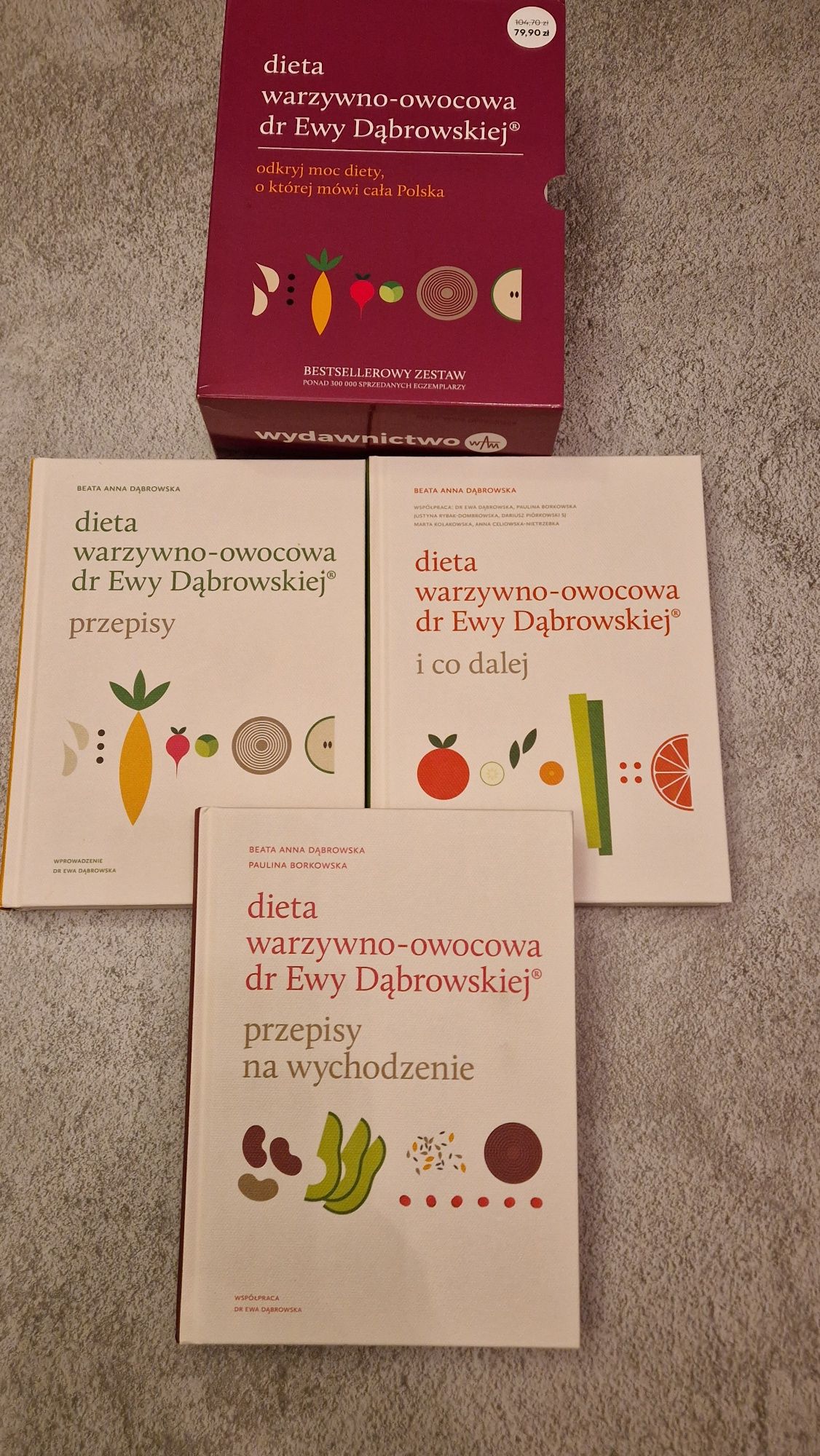 Pakiet 3 książek "Dieta warzywno-owocowa" dr Ewy Dąbrowskiej