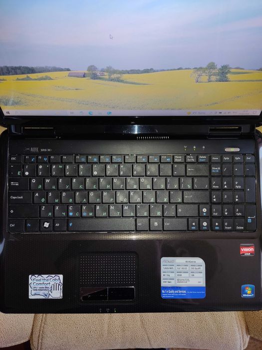 Ноутбук ASUS K51AC, SSD 120GB + HDD 320GB + Сумка
