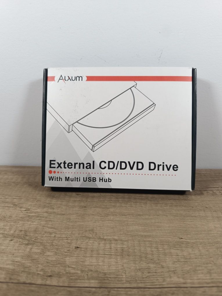 Zewnętrzny napęd CD DVD Gniazdo SD TF 4X USB Alxum do laptopa