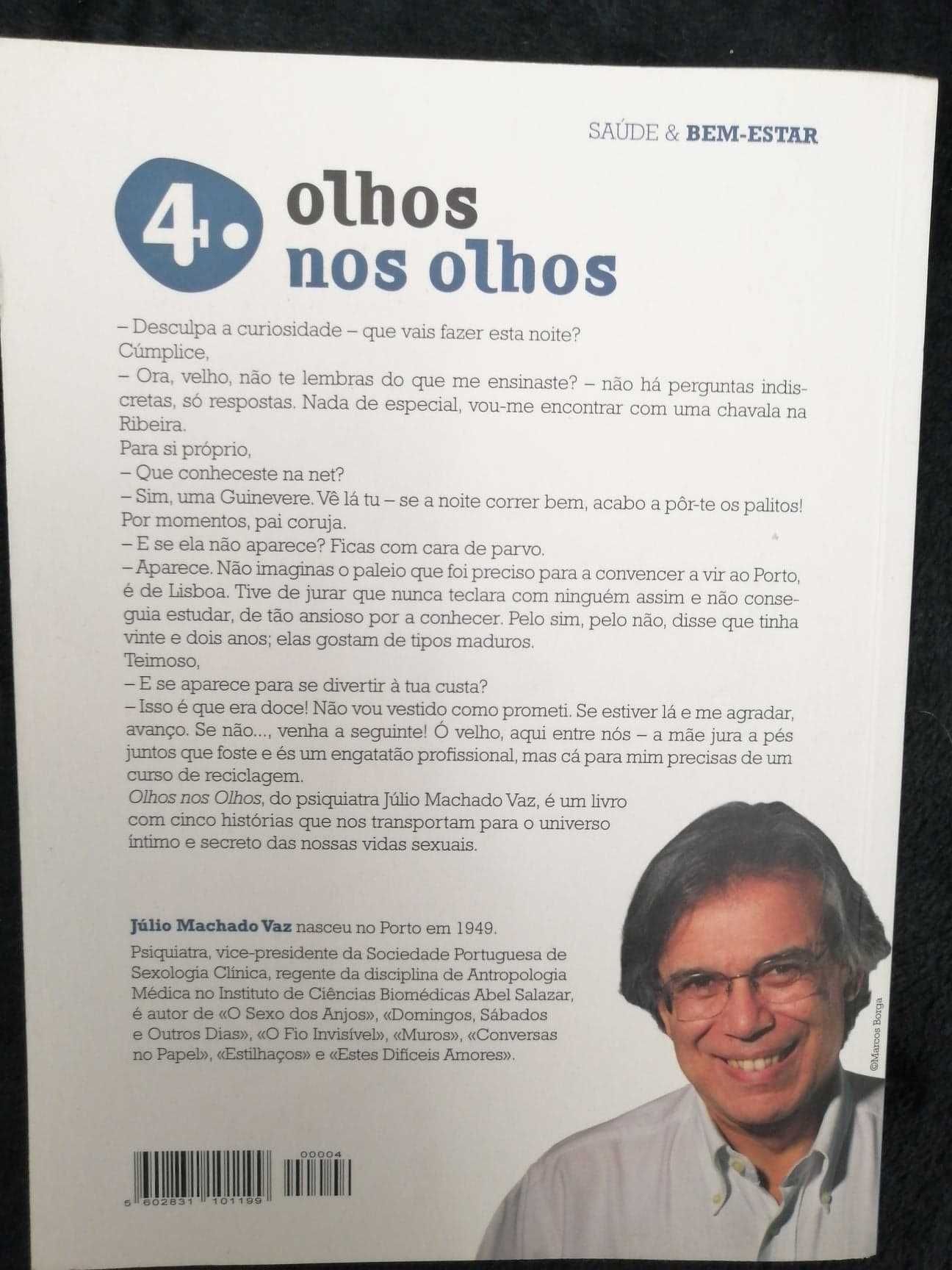 Livro "Olhos nos olhos" de Júlio Machado Vaz - bom estado