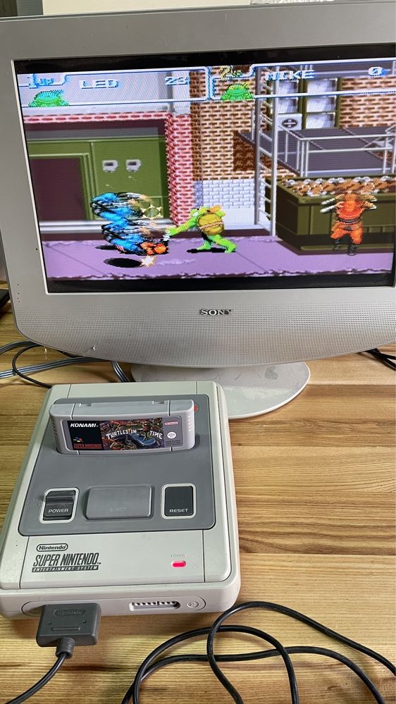 Turtles in time snes ; super nintendo