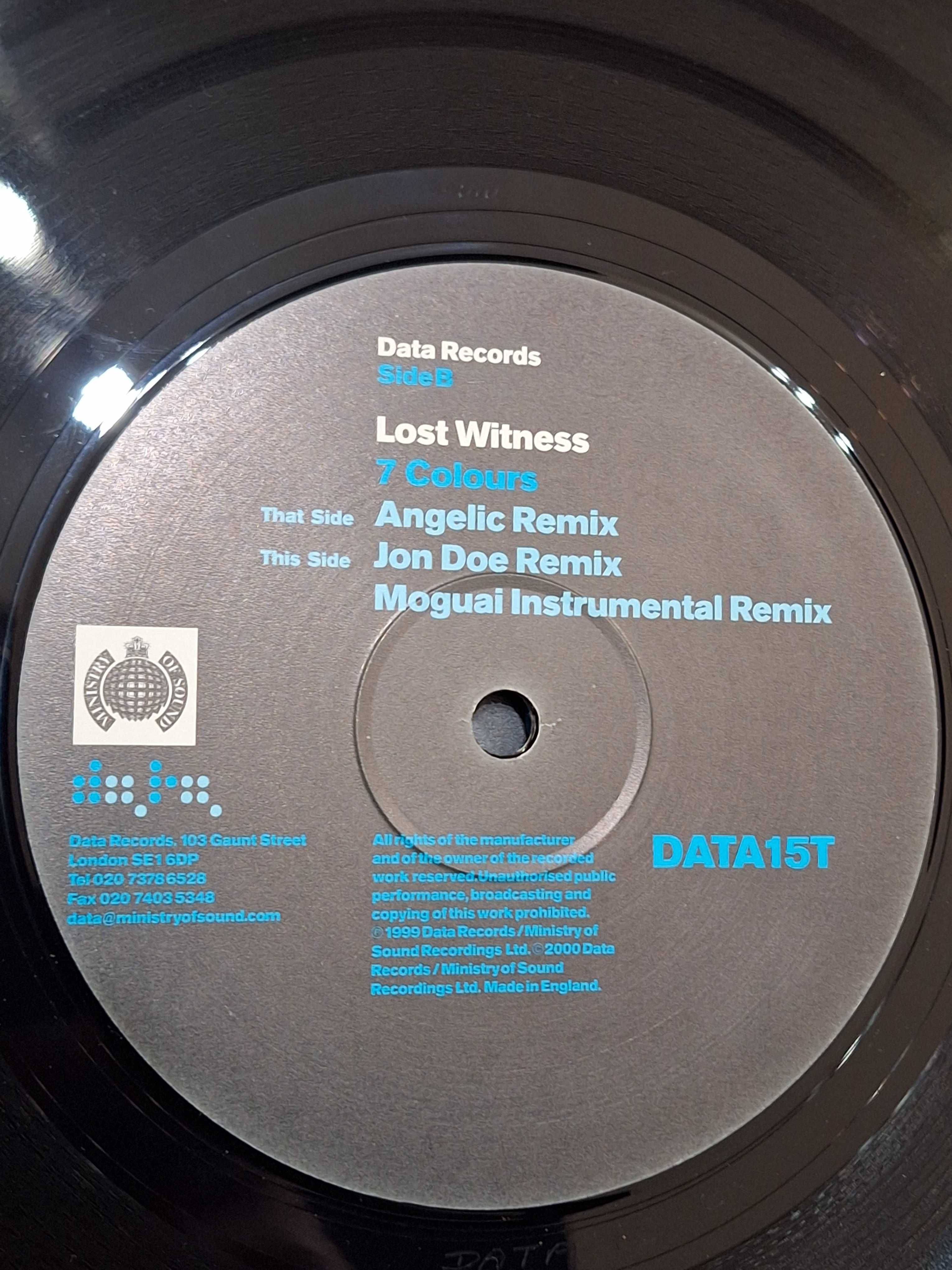 ZADBANA płyta winylowa Lost Witness 7 Colours Angelic Jan Doe Remix