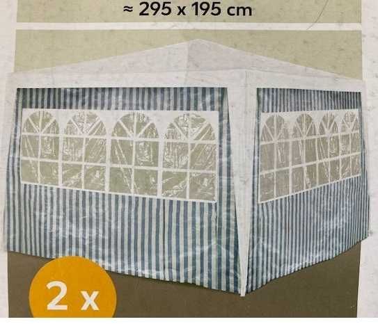 Dwie Zasłony do Pawilonu Namiotu z Oknami 295x195cm W-wa Ursynów
