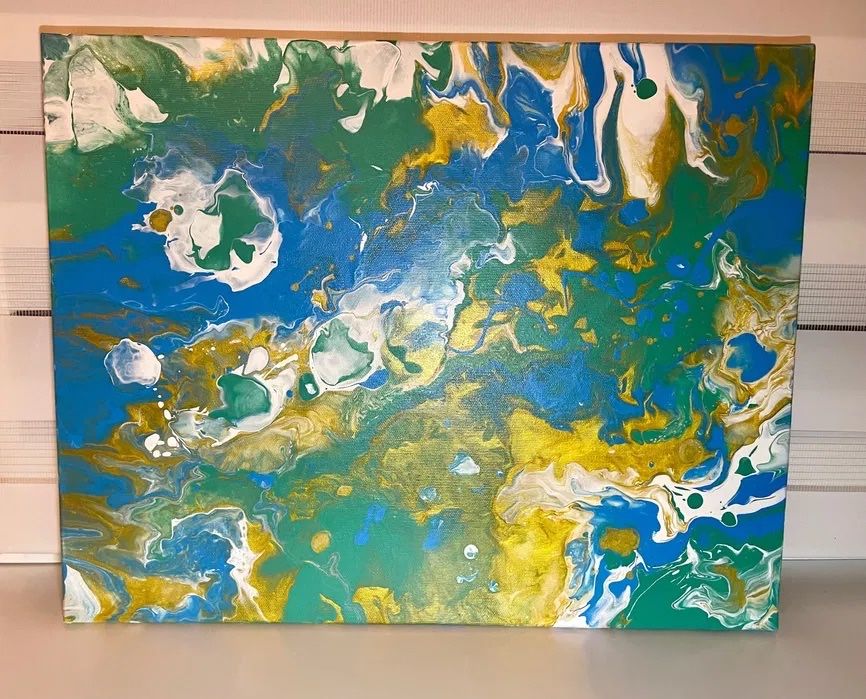 Obraz w technice fluid-art
