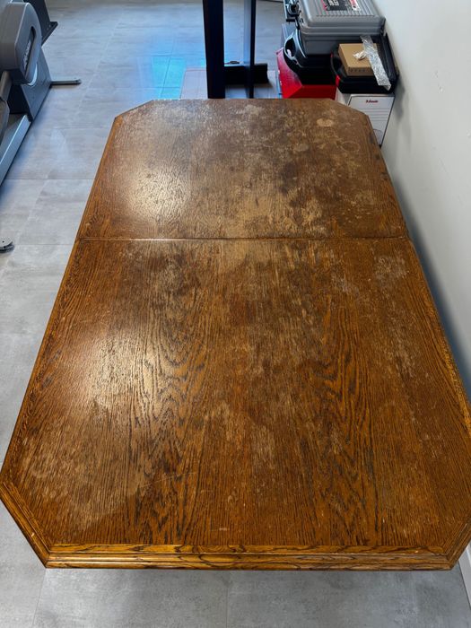 Stół dębowy, meble gdańskie