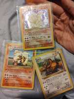 Karty Pokemon Base Set Ninetales holo Tauros Arcanine 1999 Nintendo