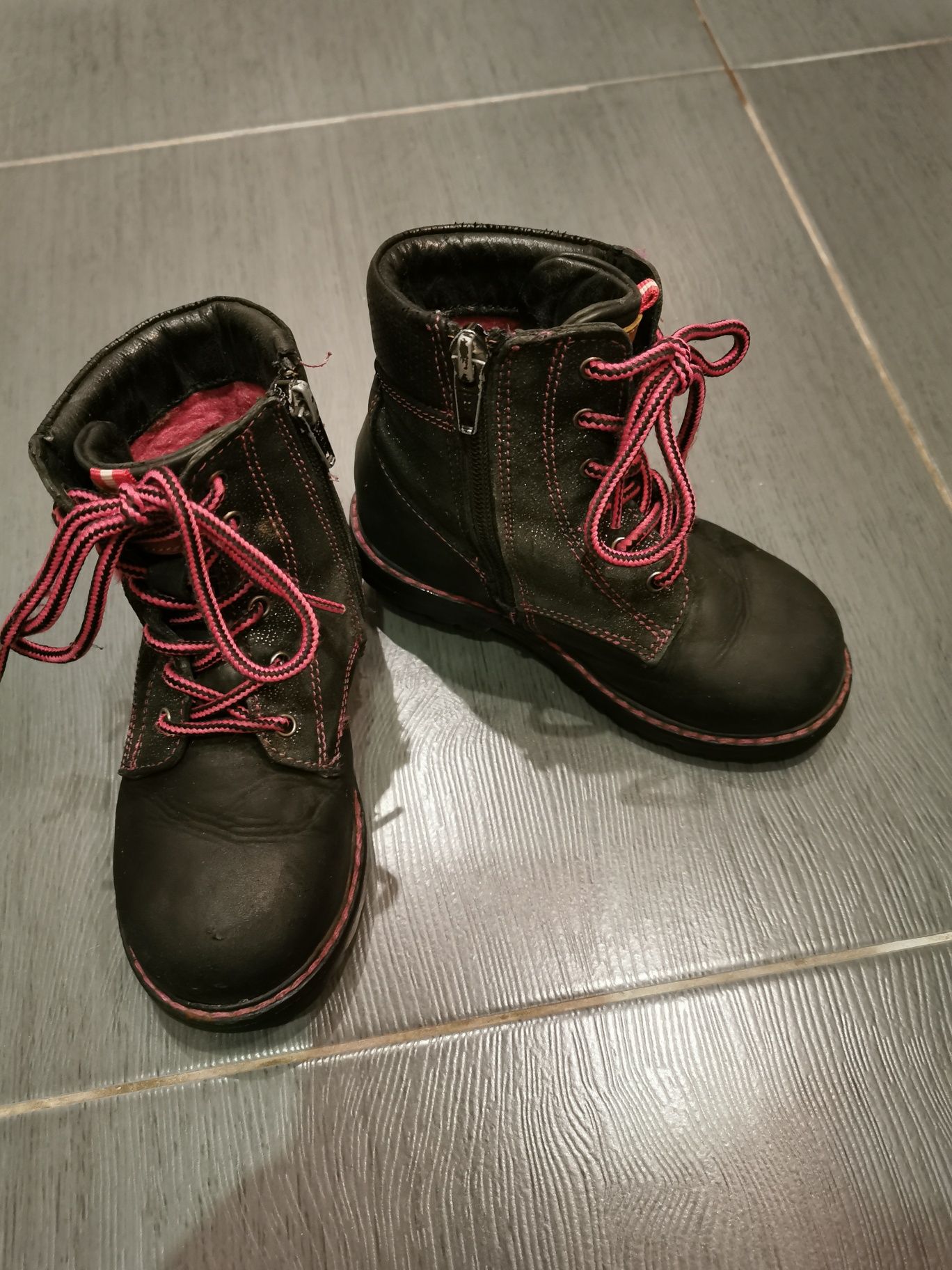 26 Lasocki Kids skórzane trapery trzewiki kozaki buty zimowe ccc