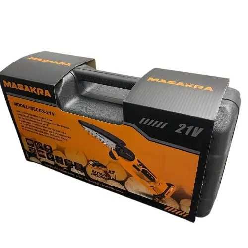 Акумуляторна міні пила MASAKRA 21V  Mini Chainsaw для саду та гілок
