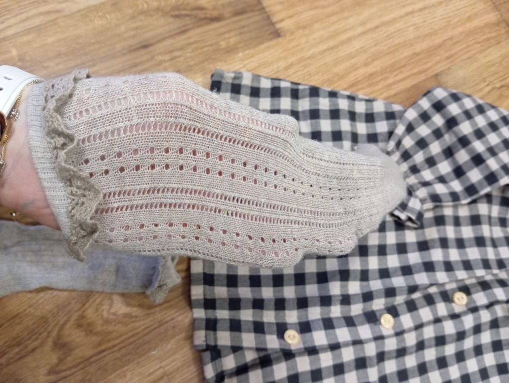 Sukienka dla dziewczynki+podkolanówki H&M r.80