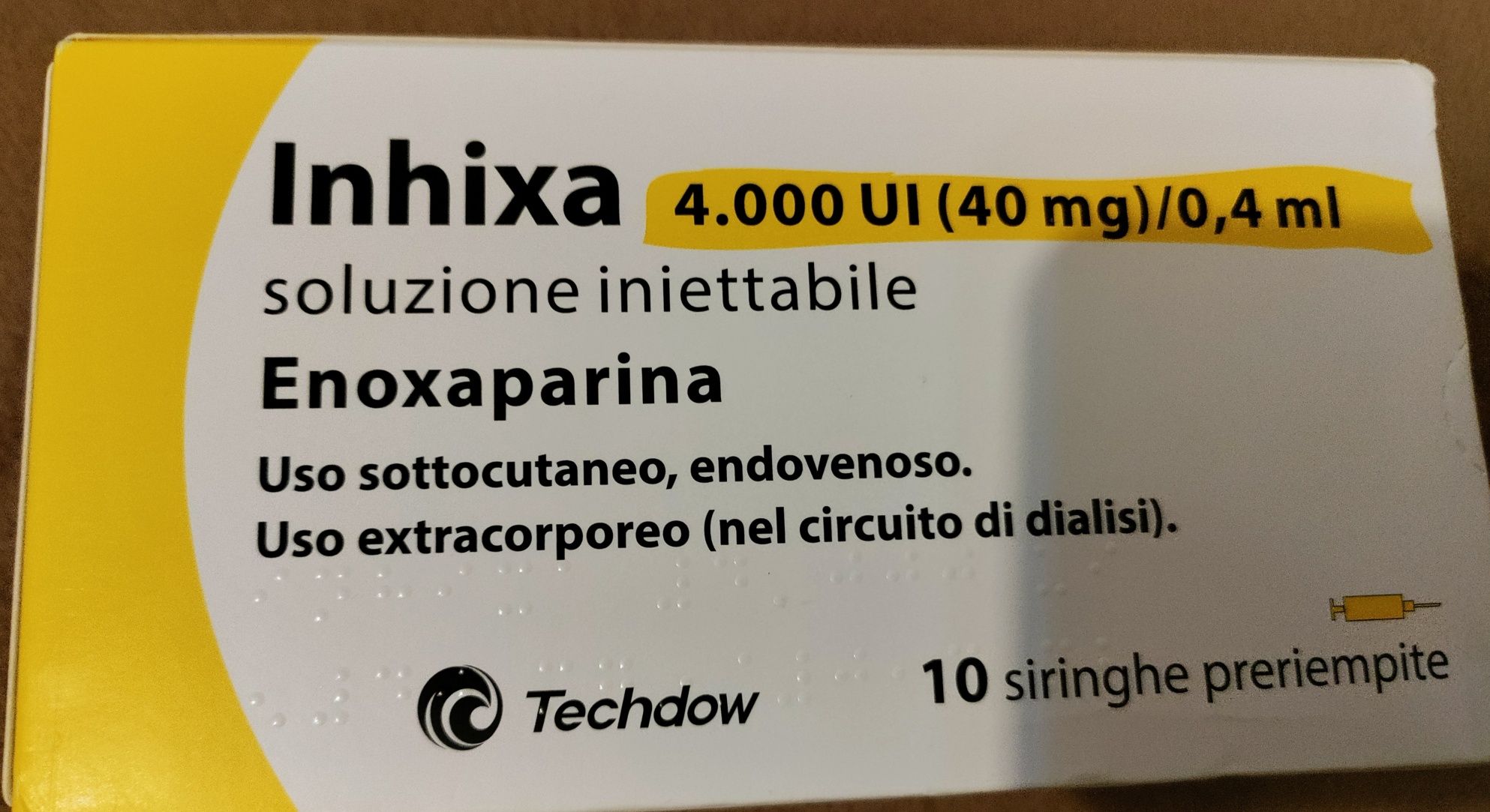 Inhixa,аналог Клексану, Інхіксу розчин для ін'єкцій 40 мг / 0,4 мл 10