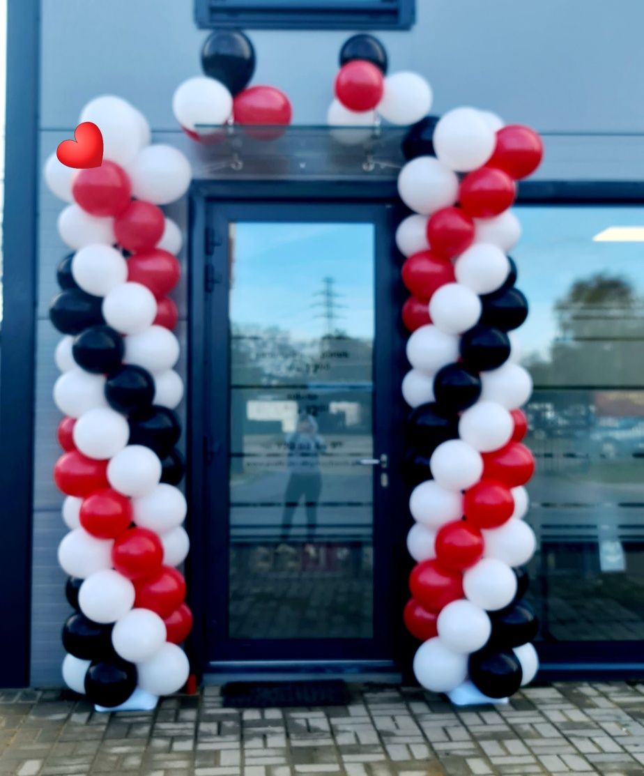 Dekoracje balonowe, strojenie sal, ścianki do zdjęć, balony z helem