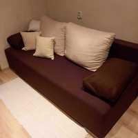 Sofa Black Red White