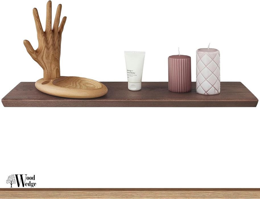 Wood Wedge Pływająca Półka Ścienna 60Cm Orzech Amerykański