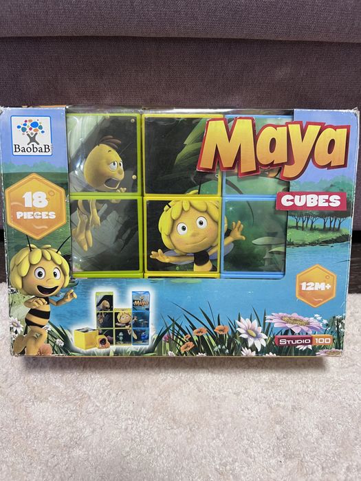 Кубики пазлы сортер 3в1 от мес12+