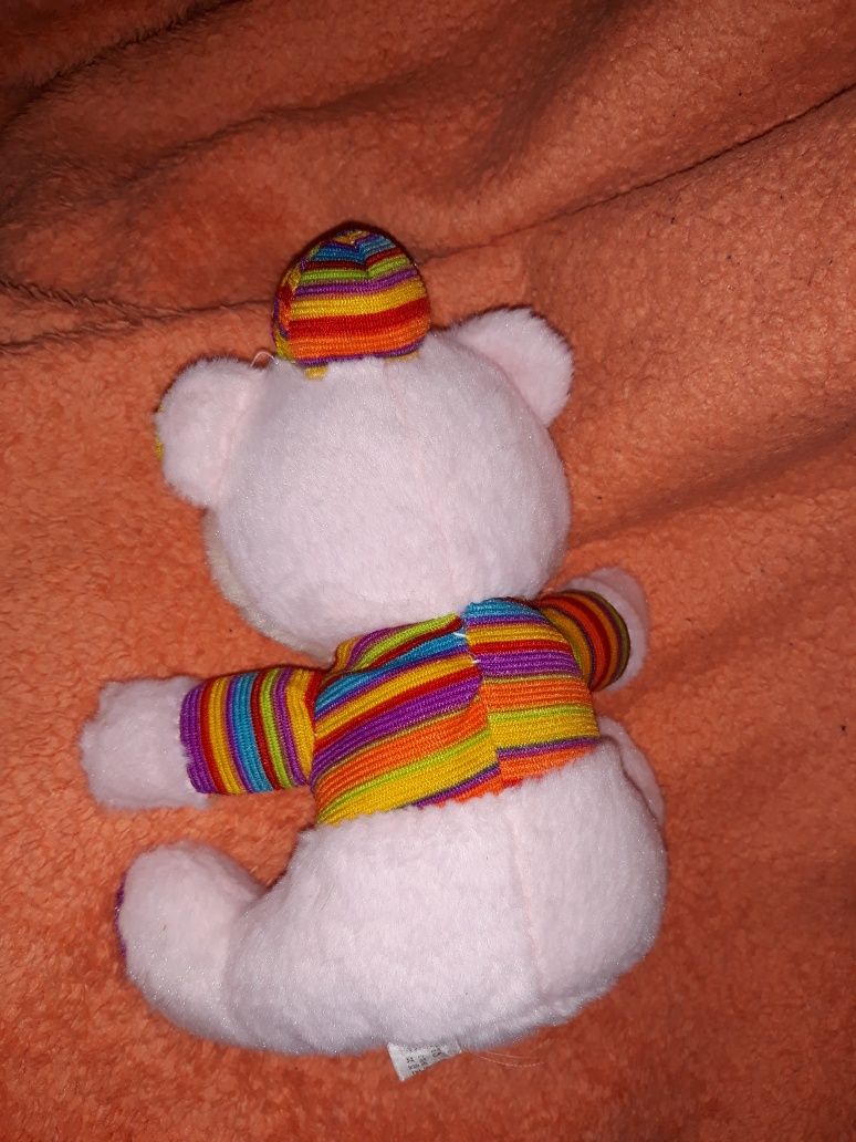 Детская игрушка мишка маленький полосатый медвежонк мягкая ребёнку