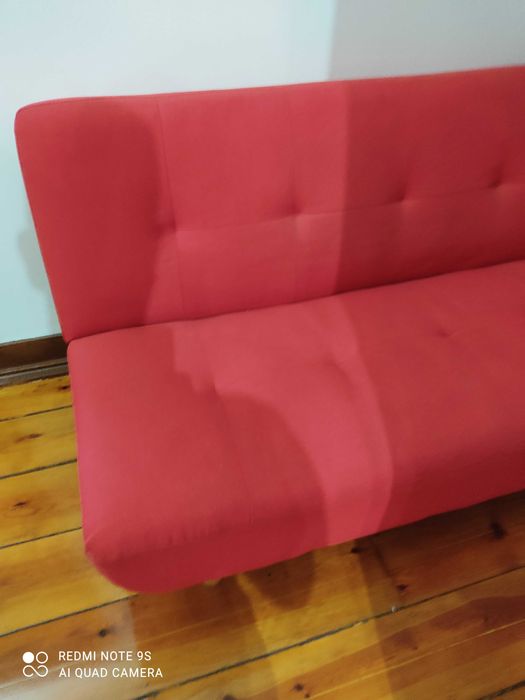Sofá beliani vermelho