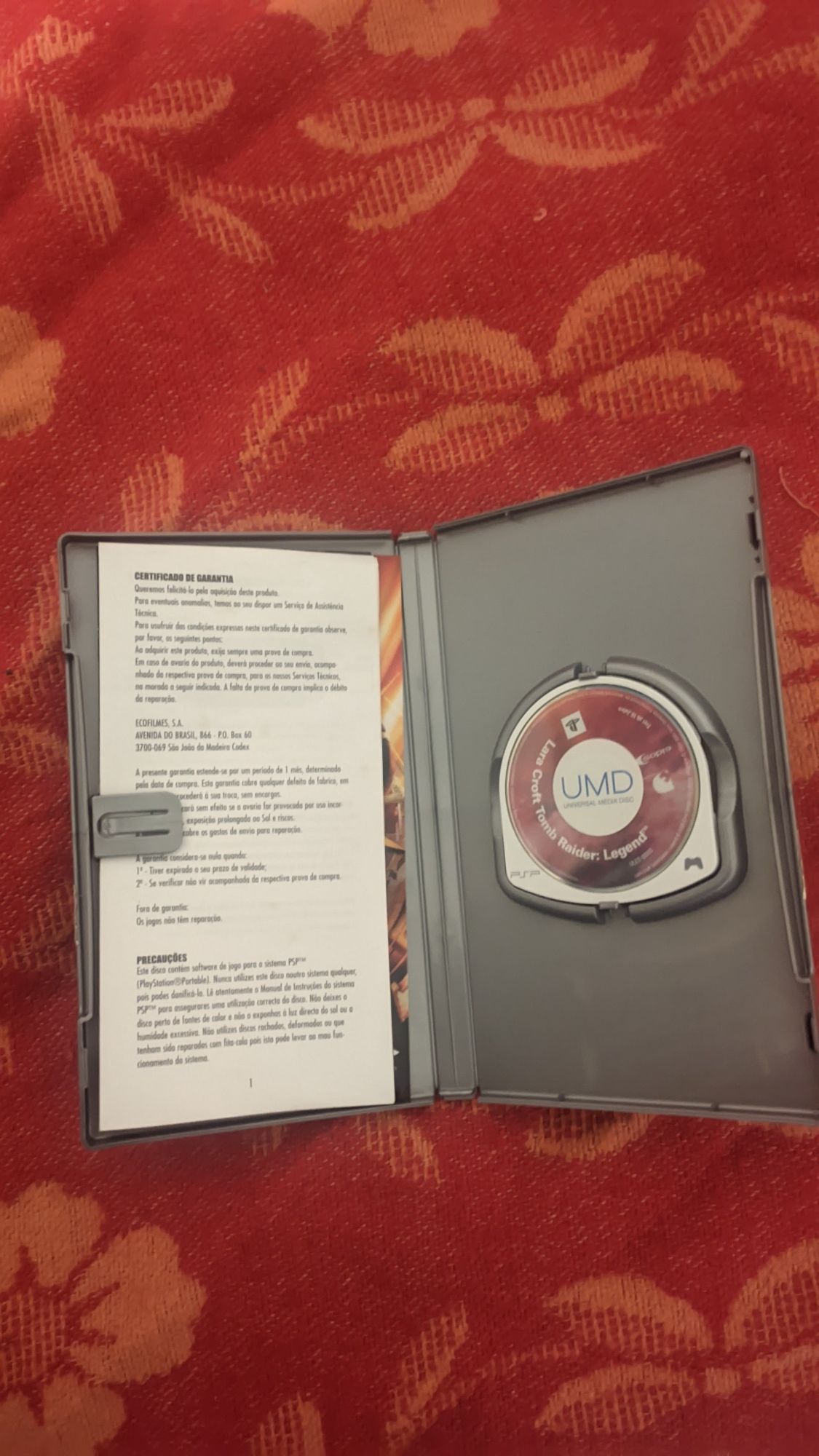Tomb Raider legend psp como novo