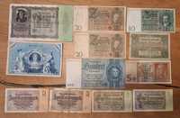 Banknoty Zabytkowe Niemcy od 1908 r. Cena za komplet