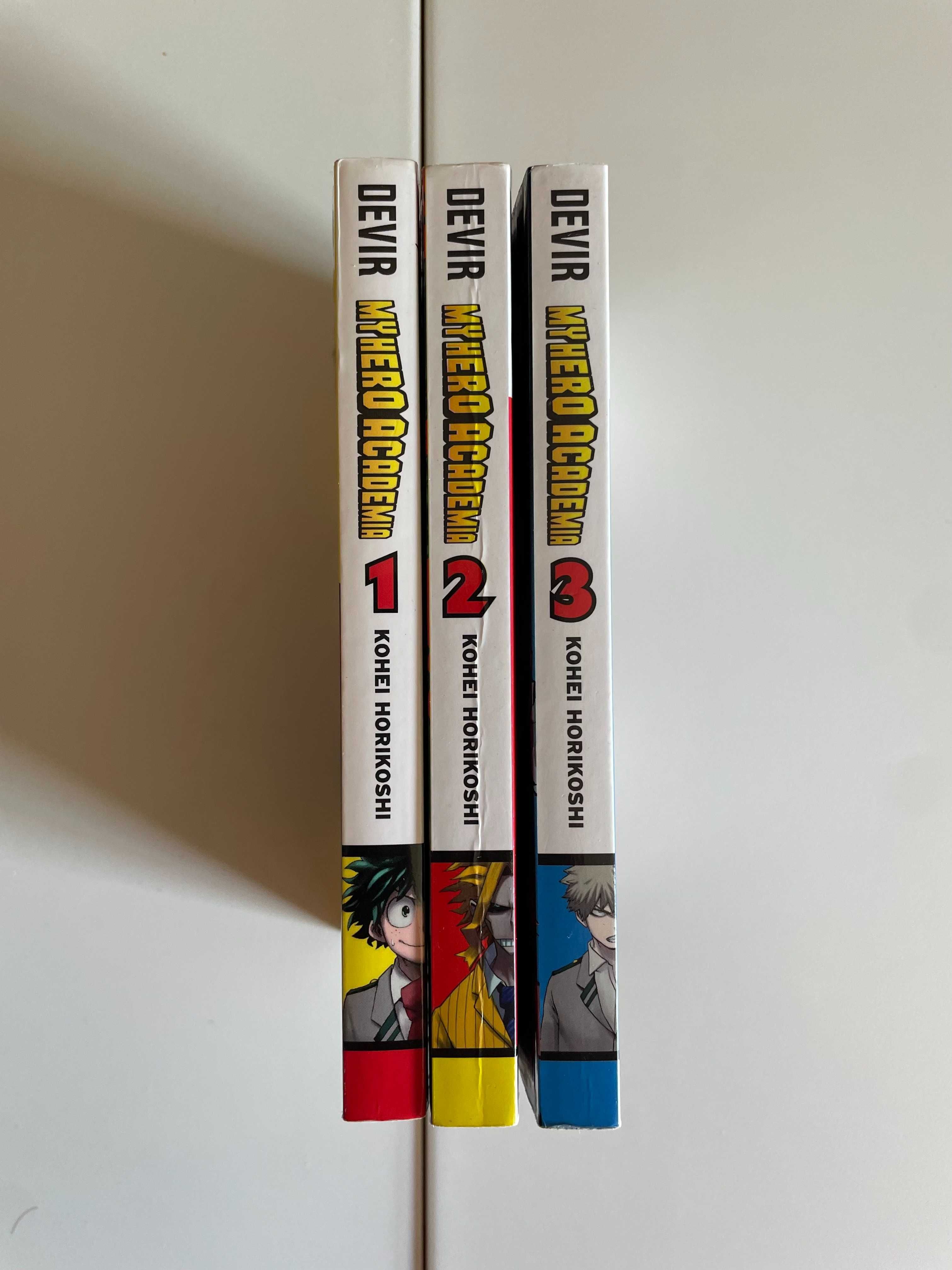My Hero Academy - Livro 1, 2 e 3