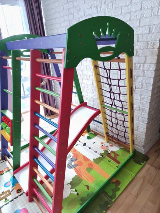 Дитячий комплекс  акварелька plus7 шведська стінка