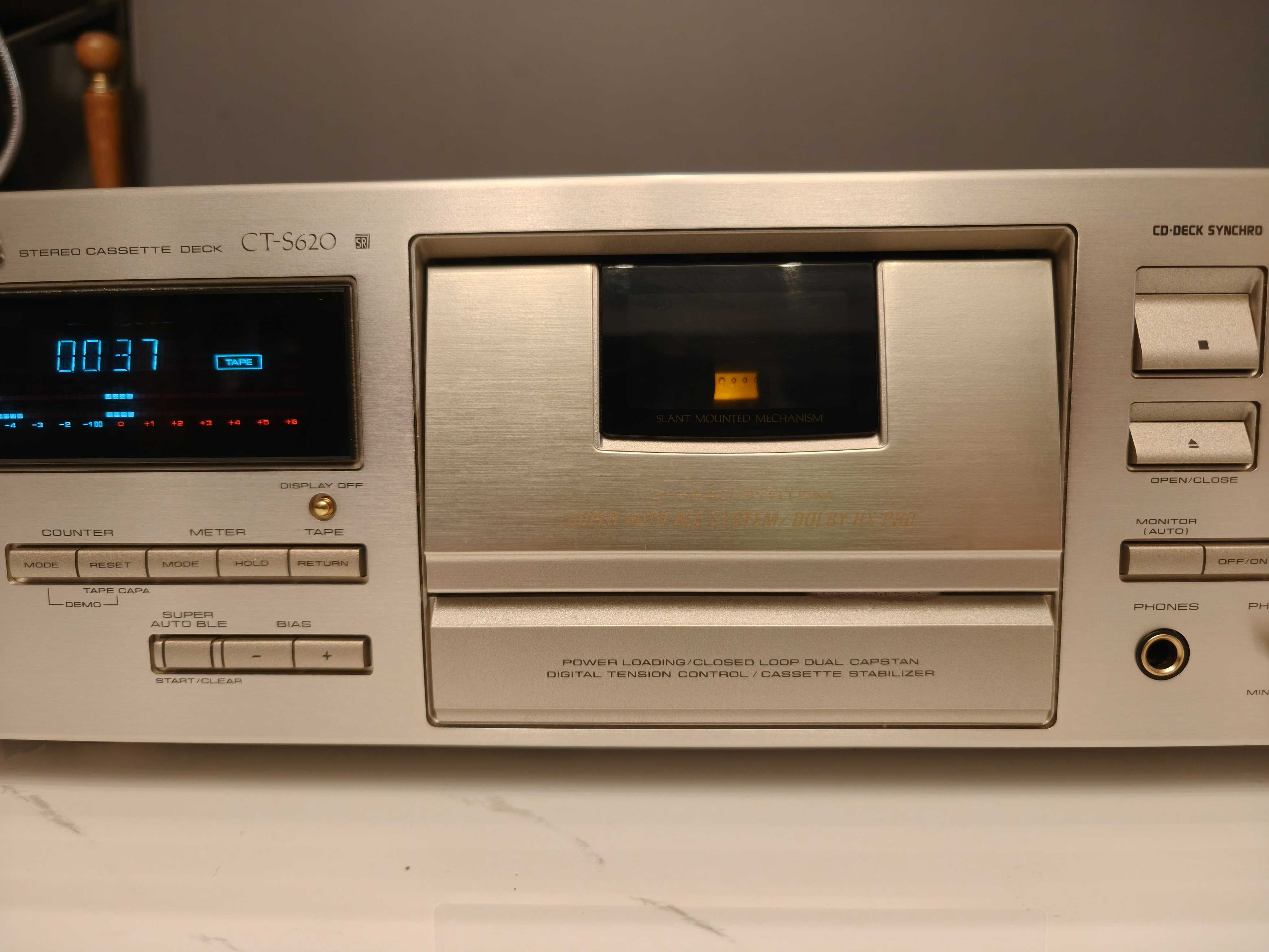 PIONEER CT-S620 Srebrny Szampański Deck 3 głowicowy ! TOP model