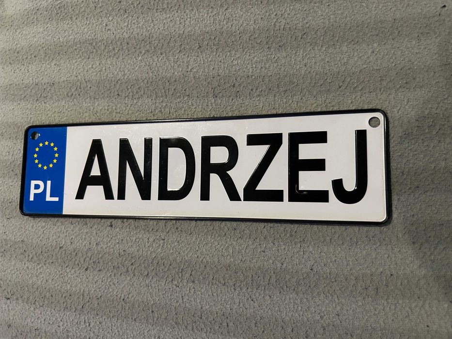 Rejestracja imię Andrzej prezent imieniny Andrzejki WYSYŁKA
