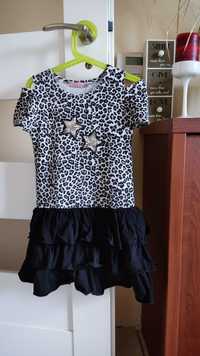 Bawełniana sukienka SUKIENECZKA dla dziewczynki rozmiar 134