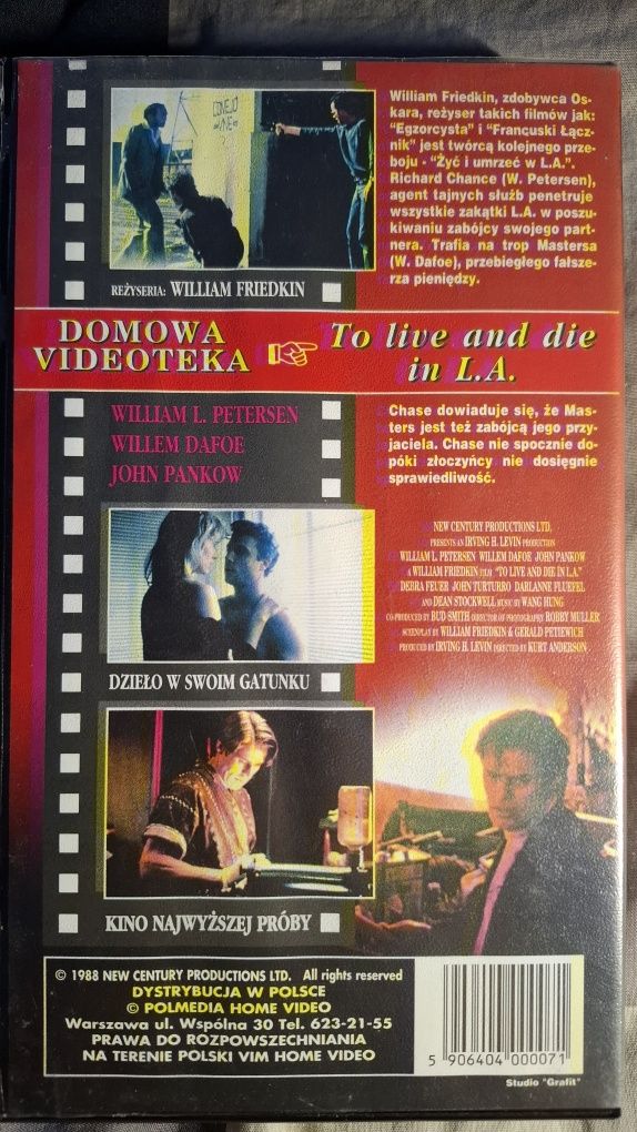 Żyć I umrzeć w L.A. Hellbound. Cyborg 3. Piknik pod... kasety VHS