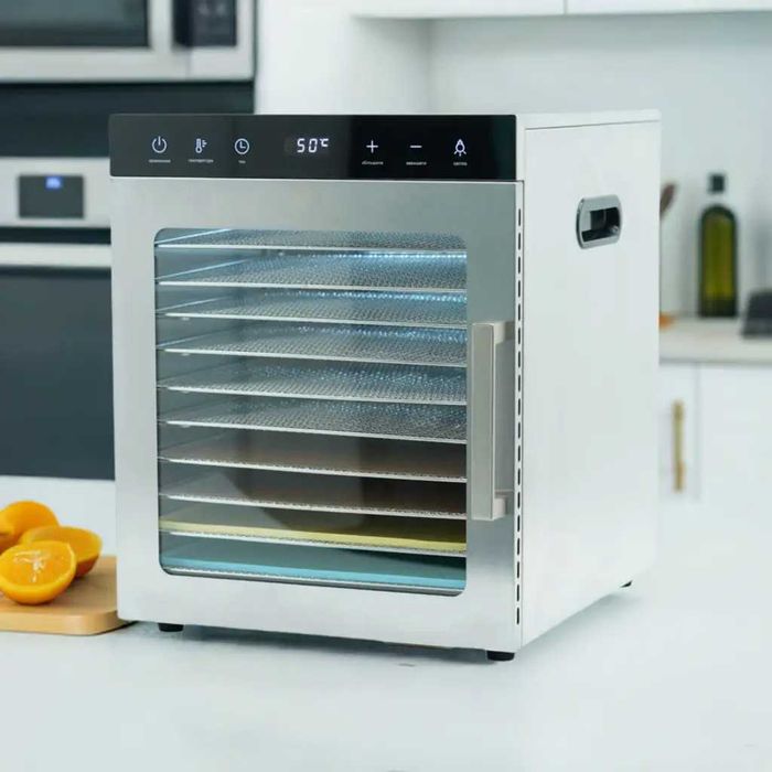 Дегідратор Tekhniko DH-08H-SS нержавіюча сталь (8 лотків, 30*28 см)