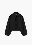 Чорна куртка-бомбер Zara, базовий must have гардеробу, S