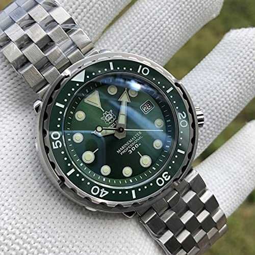 NOWY Steeldive SD1975 Green – Diver 300M – Tuna Homage + 2 paski