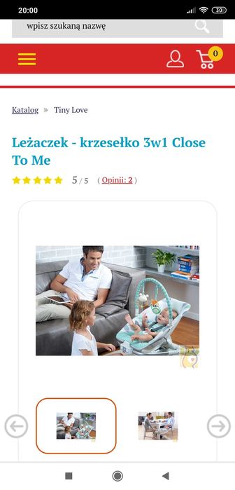 Wielofunkcyjny leżaczek-bujaczek-krzesełko 3w1 Tiny Love Close to Me.