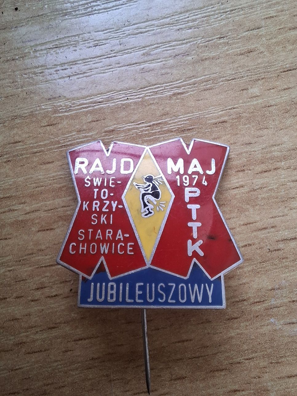 Okolicznościowa przypinka, odznaka PRL. PTTK. Rajd Świętokrzyski