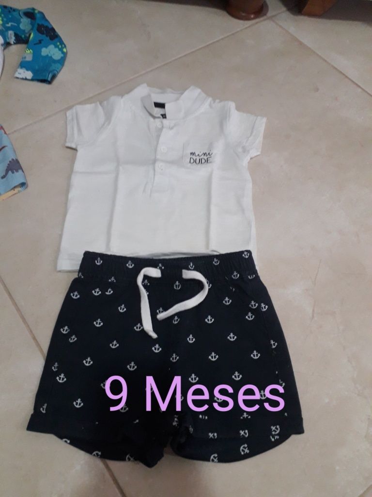 Roupa bebe menino 9 Meses