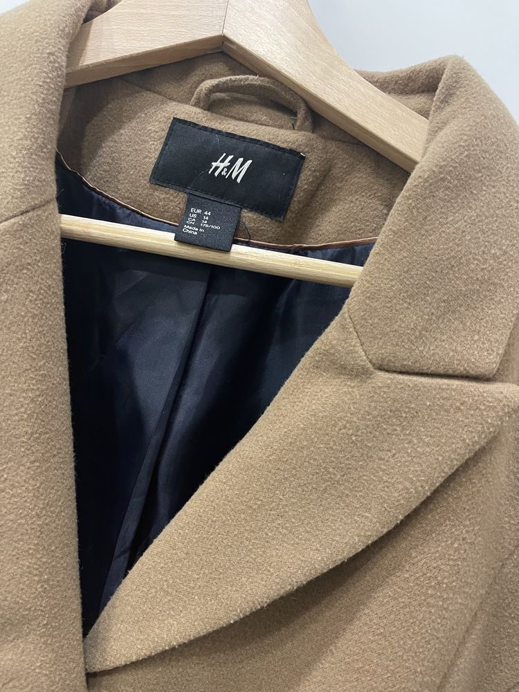 Płaszcz camel karmelowy M 38 H&M