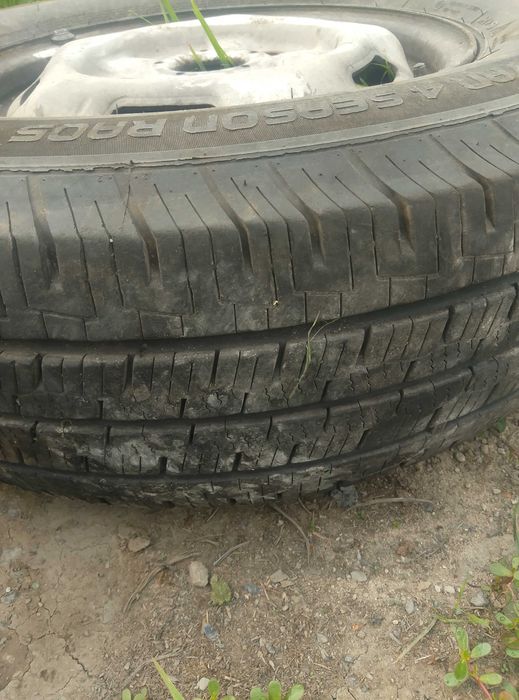 FELGA KOŁO + OPONA 215/75 R16C ford transit komplet 4 sztuki