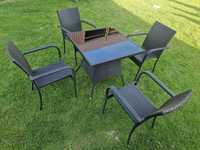 Stół z krzesłami meble ogrodowe komplet mebli zestaw