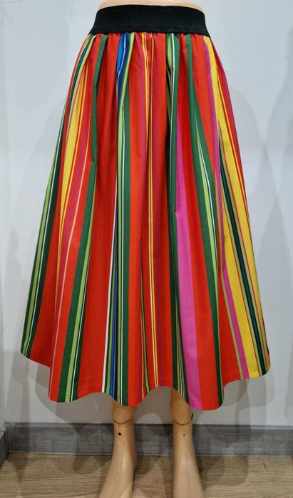 Spódnica pasiak czerwony, rozm. L