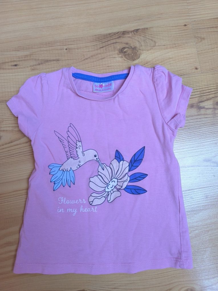Koszulki t-shirty dla dziewczynki 80 do cute pepco