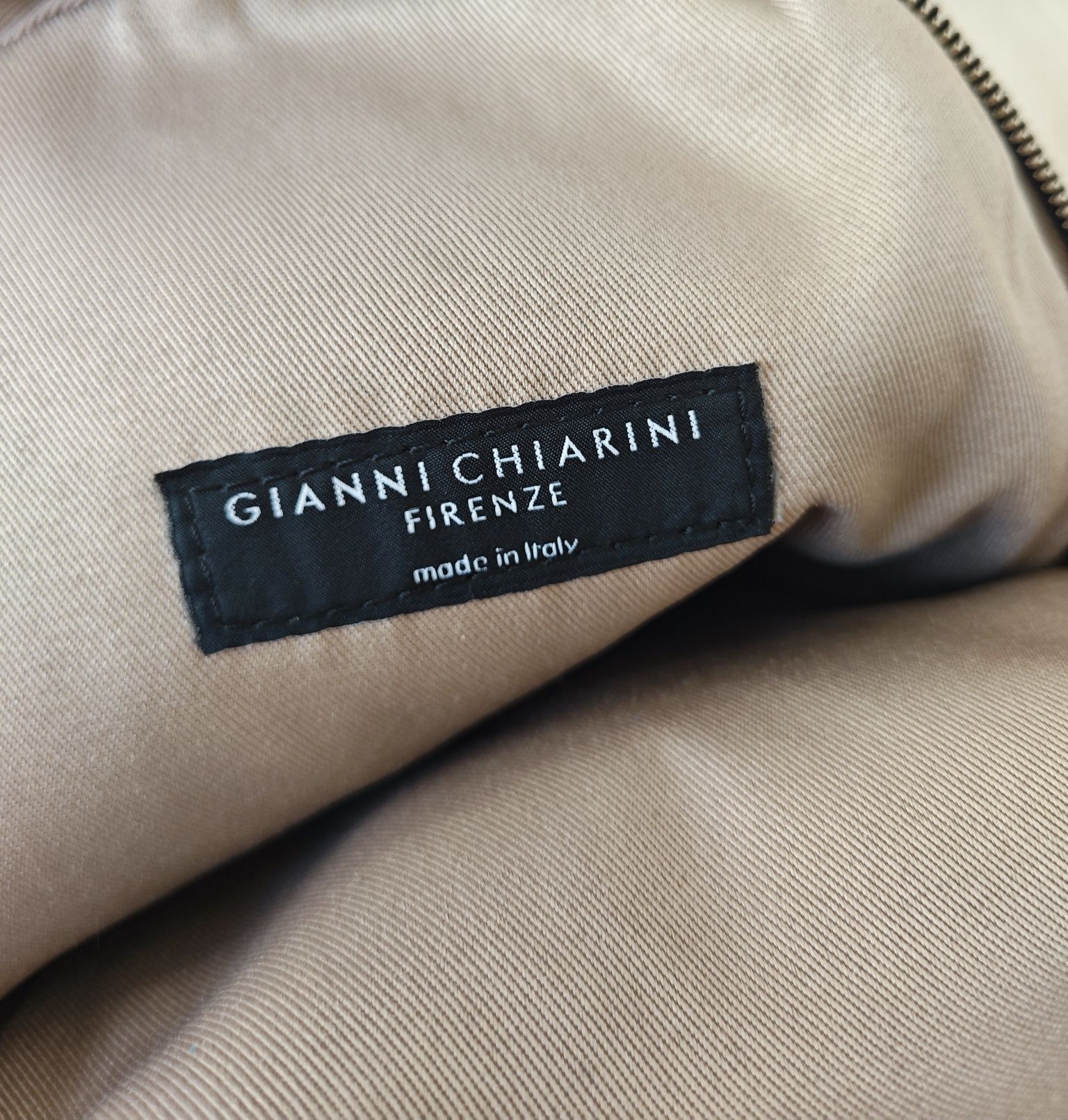 Gianni chiarini skóra naturalna bydlęca brudny róż brązowy plecak