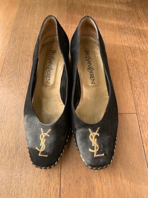 sapatos vintage ysl