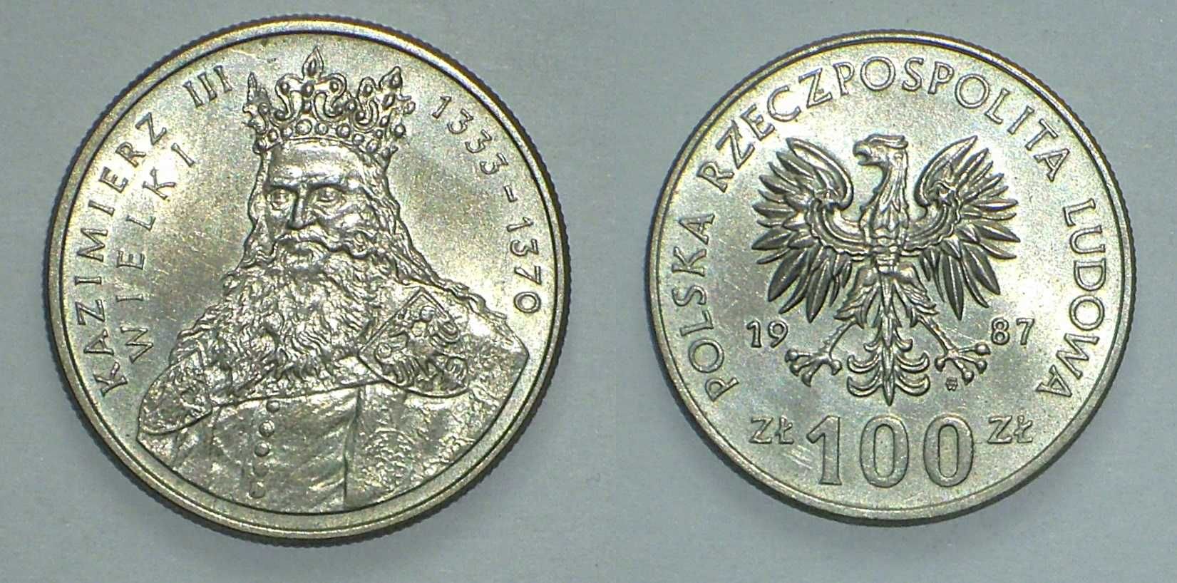 100 zł 1987 r. Kazimierz III Wielki