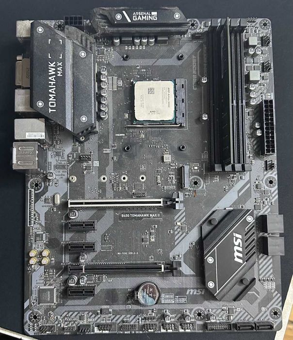 КОМПЛЕКТ Msi b450 tomahawk max II+ Amd athlon 300ge +Golden memory 4gb
