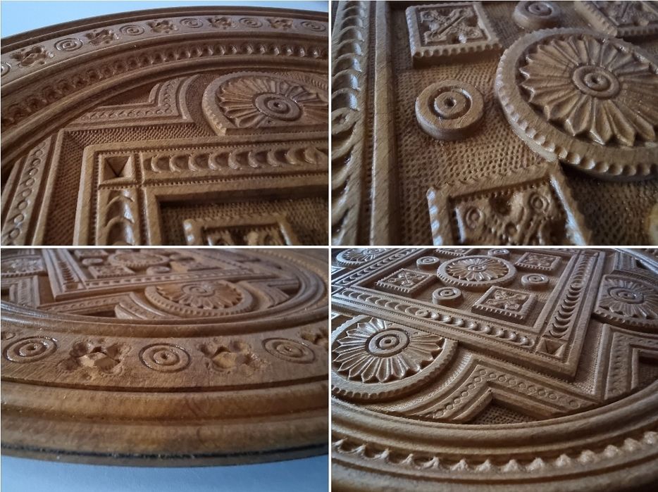 Декоративна тарілка дереворізьблення