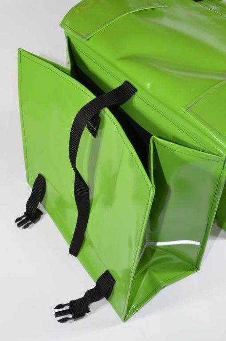 Sakwa Torba rowerowa miejska e bike cargo Clarijs XL 46L PCV zielona