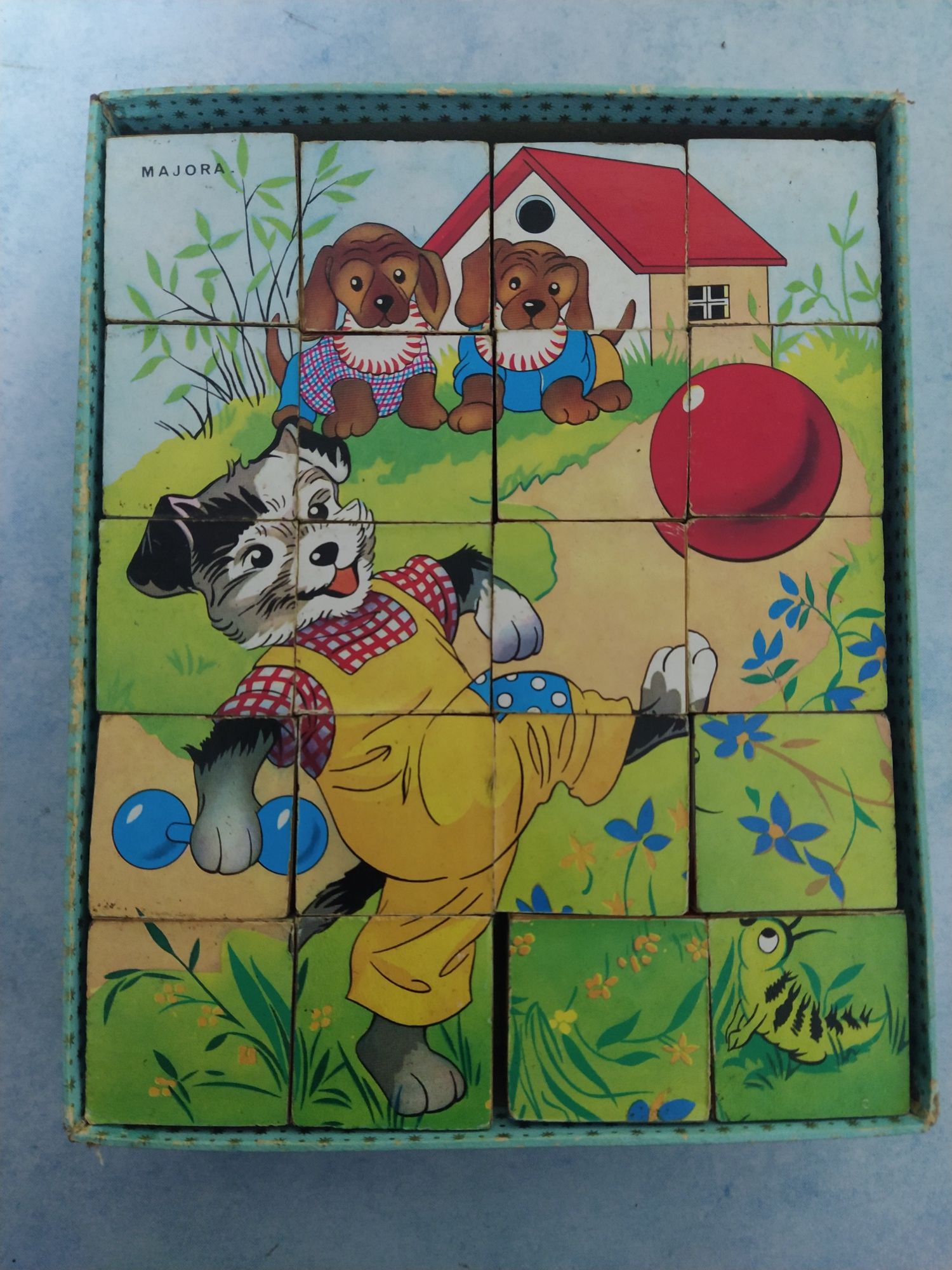 Puzzle 20 Cubos de madeira da Majora - Ref. 204