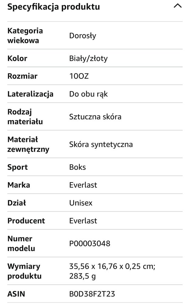 Rekawice bokserskie everlast