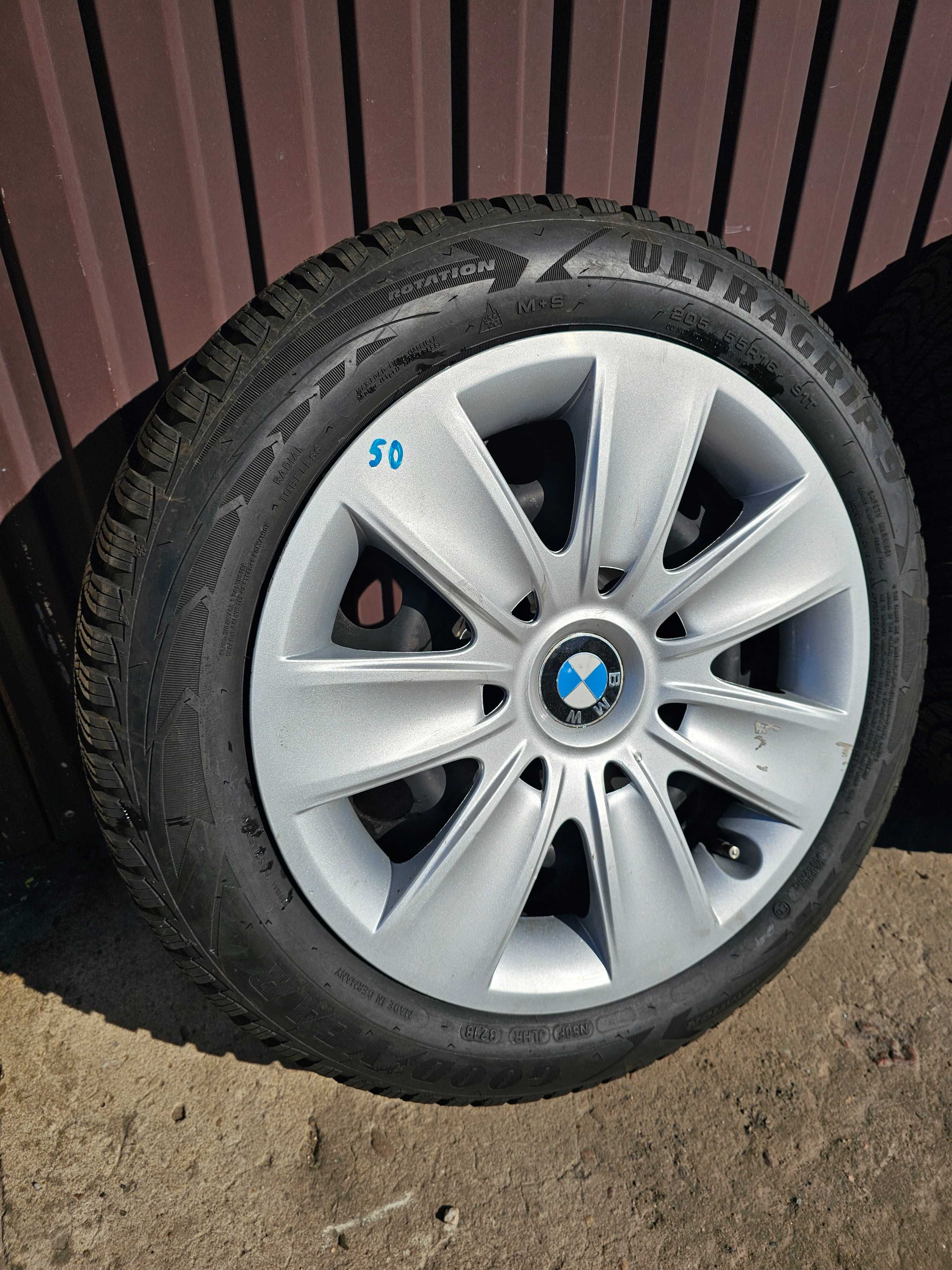 Felgi Stalowe z Oponami Zimowymi BMW 16 cali 5x120 Kołpaki