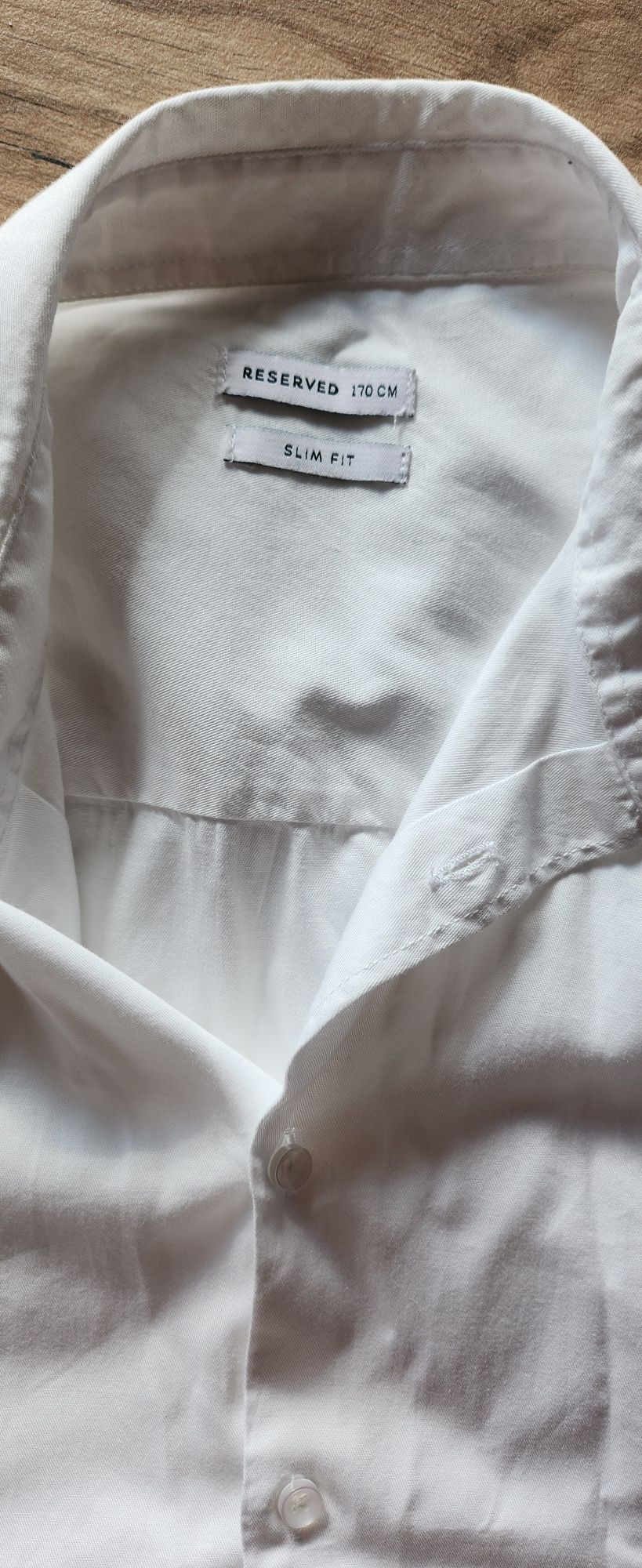 Koszula biała plus spodnie Reserved r.170