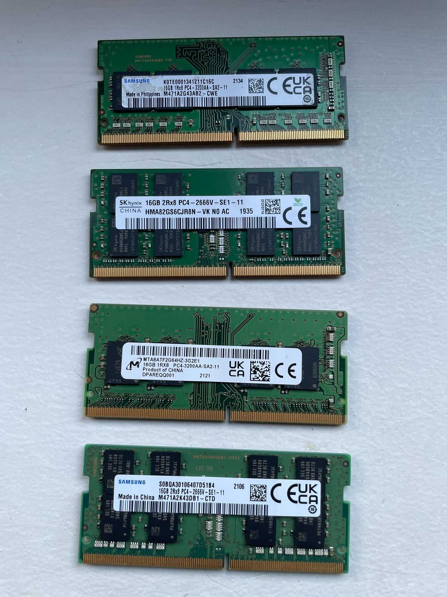Memórias RAM 16GB 19€ p/uni OU 59€ p/4
